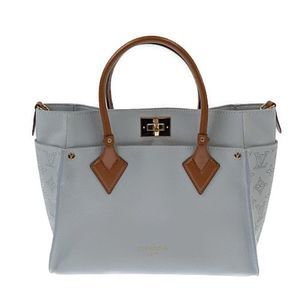 Louis Vuitton On My Side MM Leather Monogram Blue Oramp Shoulder Bag